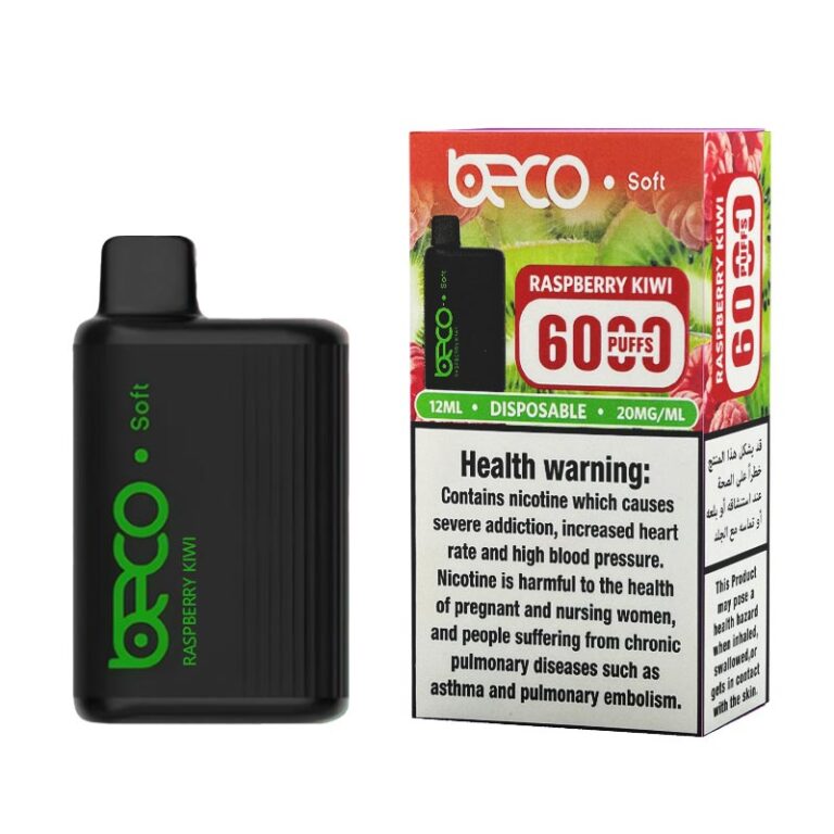 Beco Soft Raspberry Kiwi 6000 Puffs Disposable Vape
