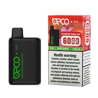 Beco Soft Strawberry Bubblegum 6000 Puffs Disposable Vape