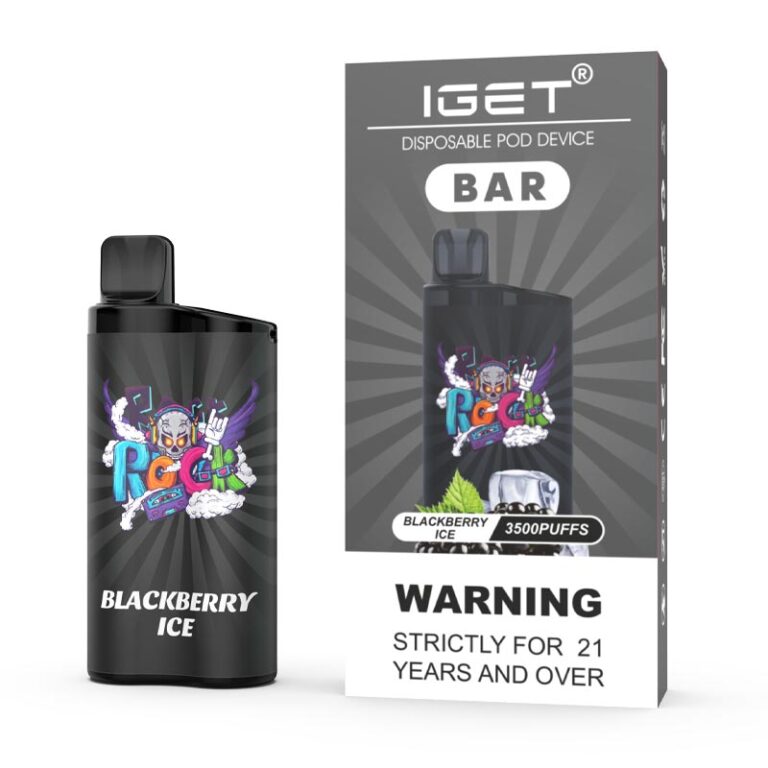 Iget Bar 3500 Puffs Blackberry Ice Disposable Vape