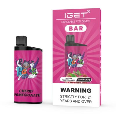 Iget Bar 3500 Puffs Cherry Pomegranate Disposable Vape