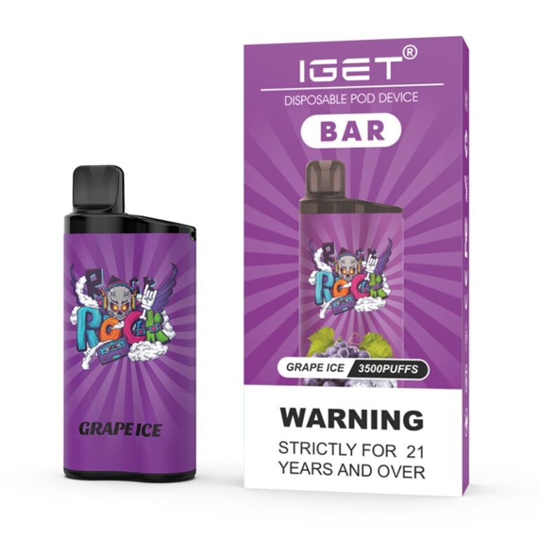 Iget Bar 3500 Puffs Grape Ice Disposable Vape