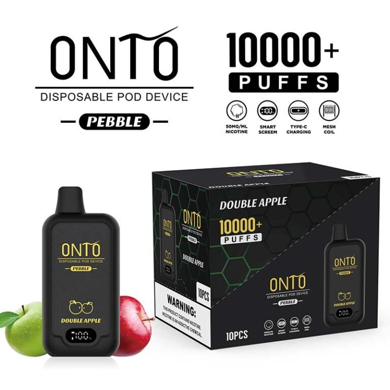 Onto Pebble Double Apple 10000 Puffs Disposable Vape