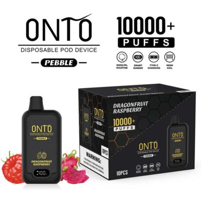 Onto Pebble Dragonfruit Raspberry 10000 Puffs Disposable Vape