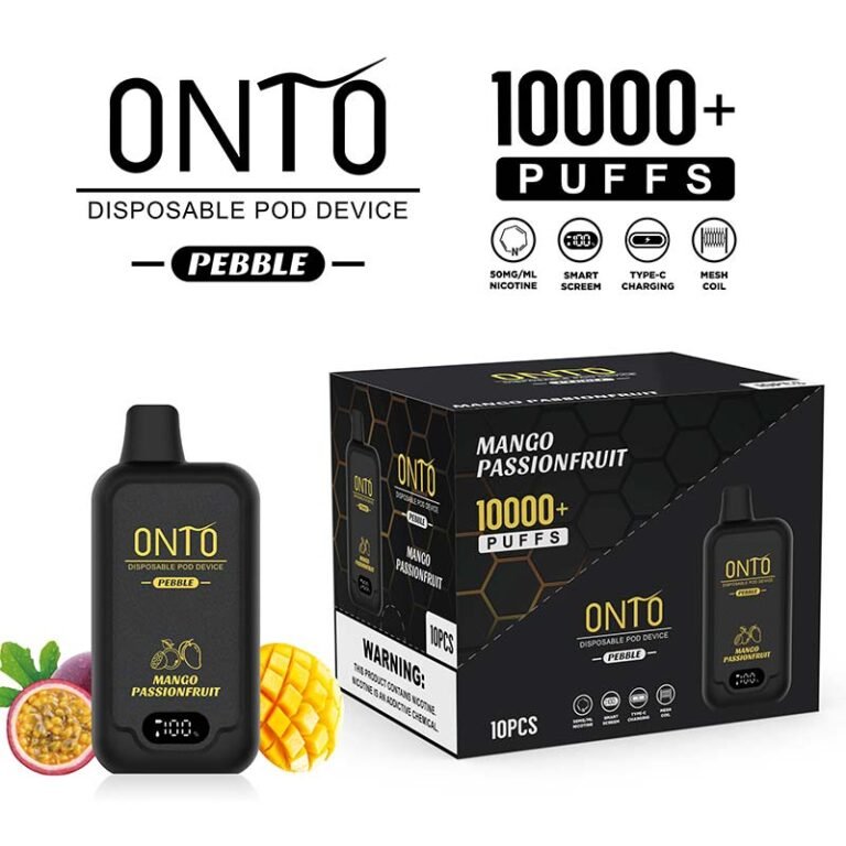 Onto Pebble Mango Passionfruit 10000 Puffs Disposable Vape