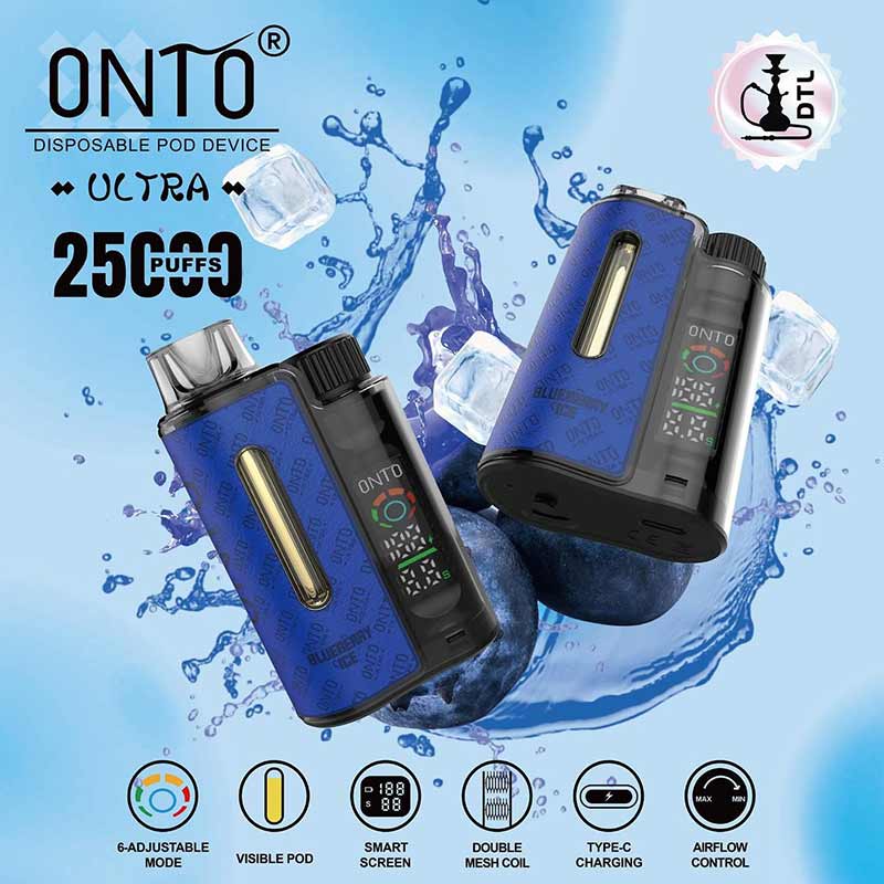 Onto-Ultra-25000-Puffs-Blueberry-Ice-Disposable-Vape Onto Ultra 25000 Puffs Blueberry Ice disposable Vape