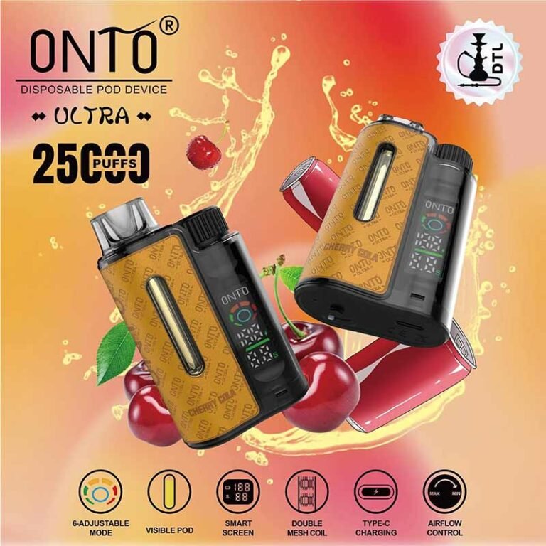 Onto Ultra 25000 Puffs Cherry Cola disposable Vape