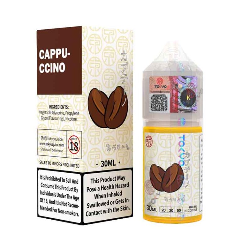 Tokyo Cappucino Salt Nicotine E-Liquid 30Ml