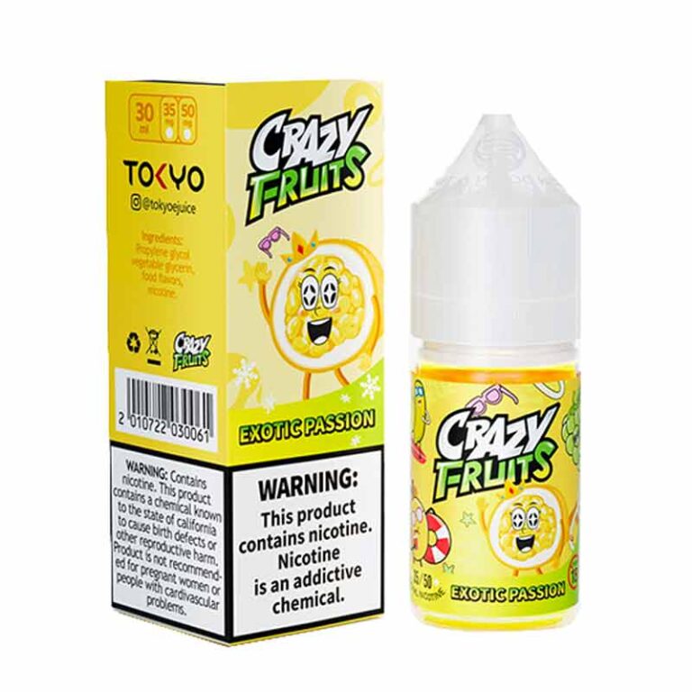 Tokyo Exotic Passion Salt Nicotine E-Liquid Crazy Fruits Series 30ML