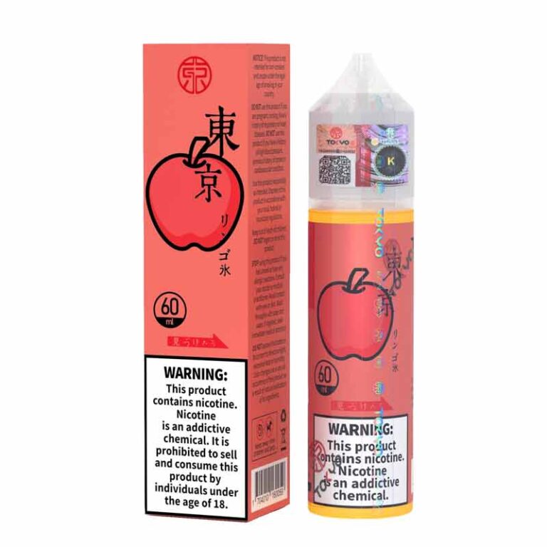 Tokyo Iced Apple Freebase E-Liquid Classic Series 60ml - Available in 0mg, 3mg, 6mg Nicotine Strengths