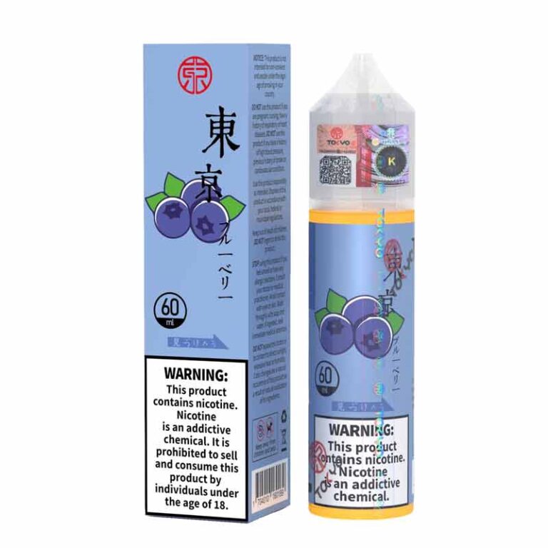 Tokyo Iced Blueberry Freebase E-Liquid Classic Series 60ml - Available in 0mg, 3mg, 6mg Nicotine Strengths