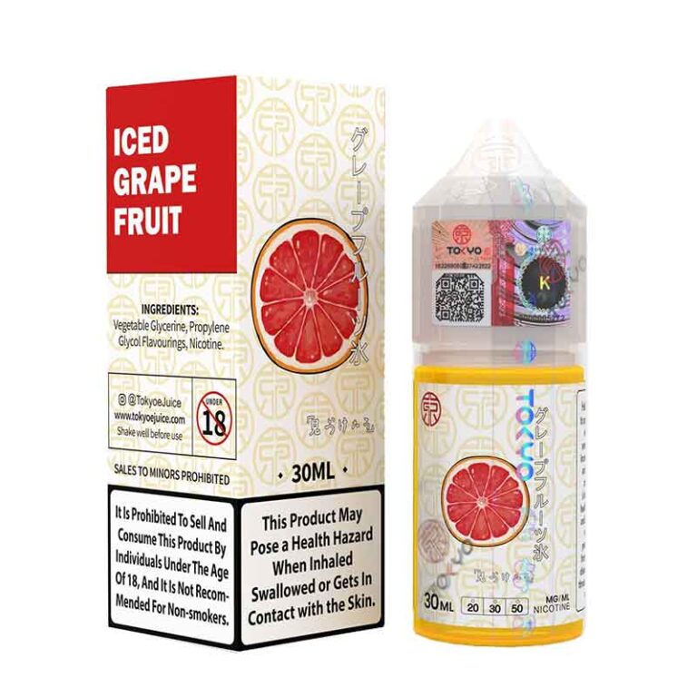 Tokyo Iced Grapefruit Salt Nicotine E-Liquid 30Ml