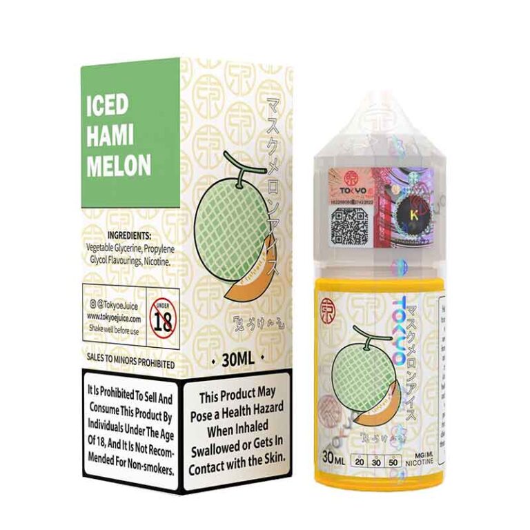 Tokyo Iced Hami Melon Salt Nicotine E-Liquid 30Ml