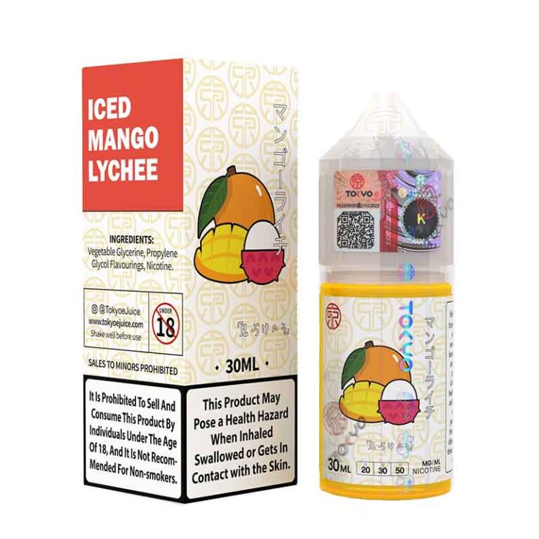 Tokyo Iced Mango Lychee Salt Nicotine E-Liquid 30Ml