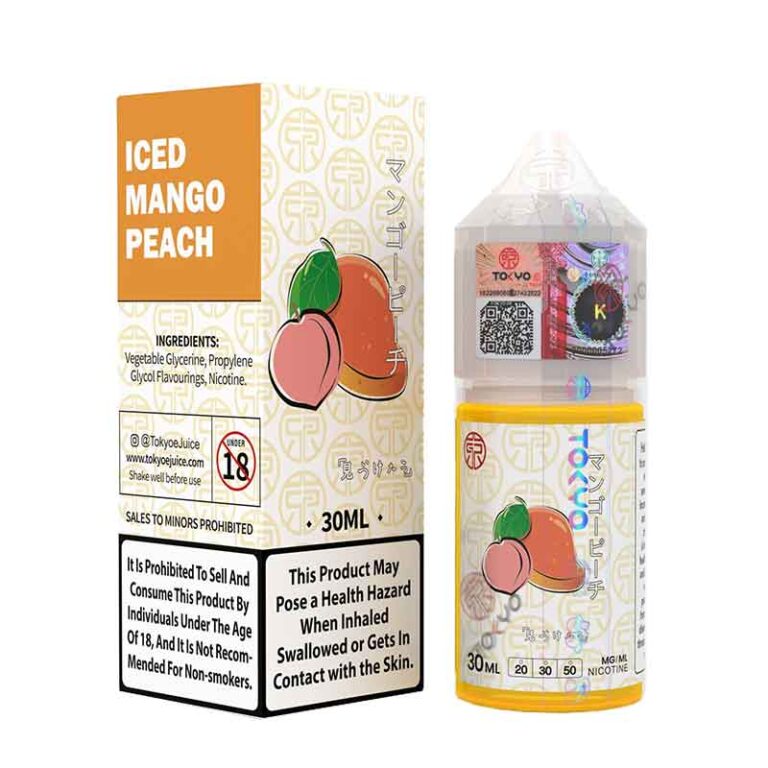 Tokyo Iced Mango Peach Salt Nicotine E-Liquid 30Ml