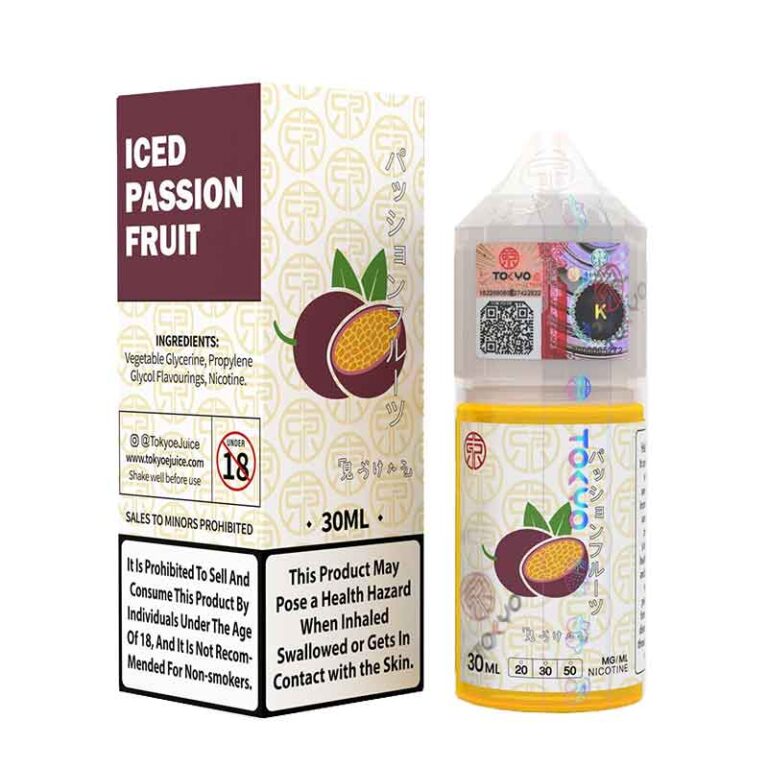 Tokyo Iced Passionfruit Salt Nicotine E-Liquid 30Ml