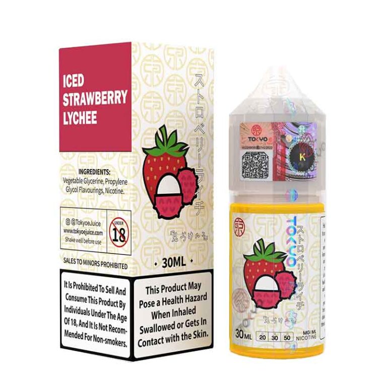Tokyo Iced Strawberry Lychee Salt Nicotine E-Liquid 30Ml
