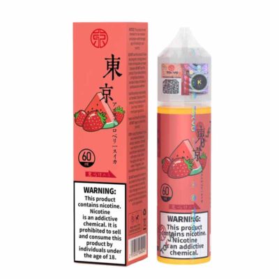 Tokyo Iced Strawberry Watermelon Freebase E-Liquid Classic Series 60ml - Available in 0mg, 3mg, 6mg Nicotine Strengths