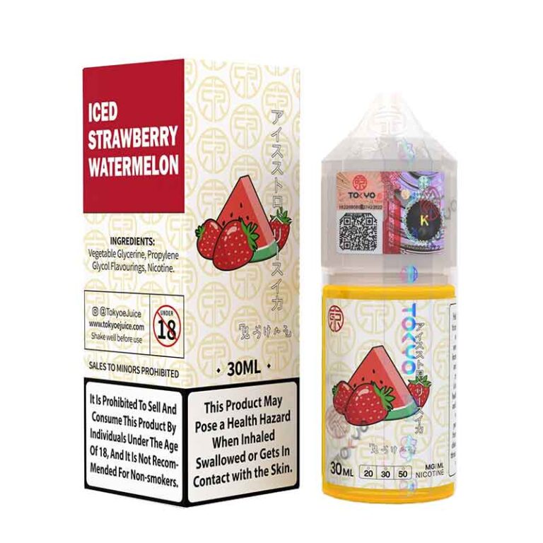 Tokyo Iced Strawberry Watermelon Salt Nicotine E-Liquid 30Ml