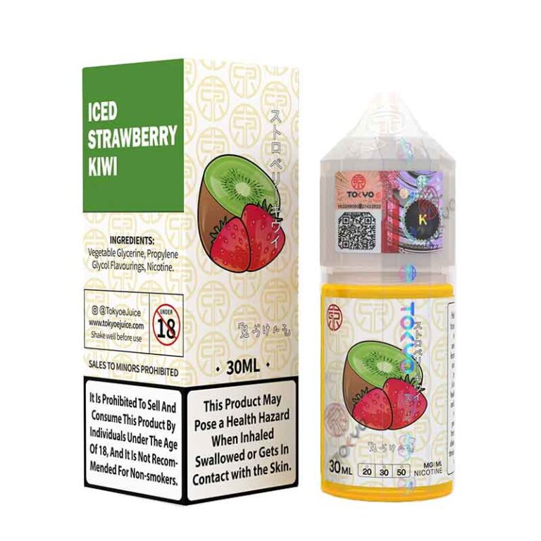 Tokyo Iced Strawberry Kiwi Salt Nicotine E-Liquid 30Ml