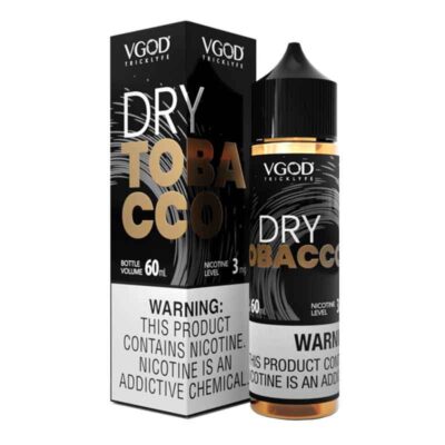 Vgod Dry Tobacco Freebase E-Liquid 60ML - Available in 0mg, 3mg, 6mg, 12mg, 18mg Nicotine Strengths