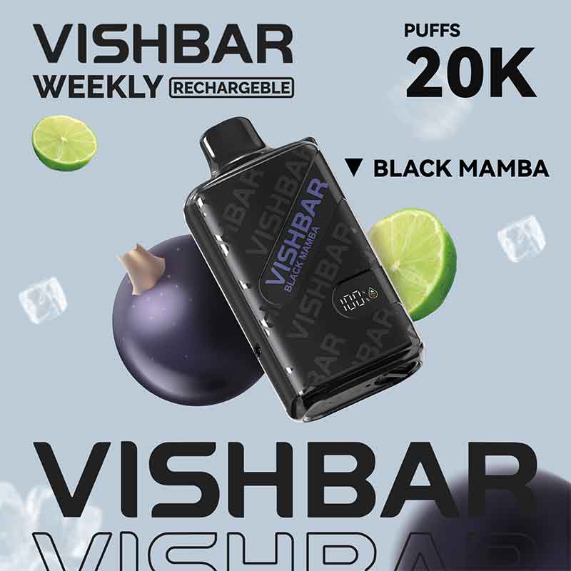 Vishbar-Weekly-Black-Mamba-20k-puffs-Disposable-Vape Vishbar Weekly Black Mamba 20000 Puffs Disposable Vape Uae Delivery