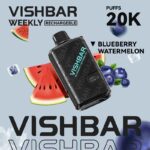 Vishbar Weekly Blueberry Watermelon 20000 Puffs Disposable Vape Uae Delivery