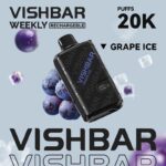 Vishbar Weekly Grape Ice 20000 Puffs Disposable Vape Uae Delivery