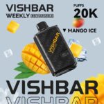 Vishbar Weekly Mango Ice 20000 Puffs Disposable Vape Uae Delivery