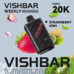 Vishbar Weekly Strawberry Kiwi 20000 Puffs Disposable Vape Uae Delivery