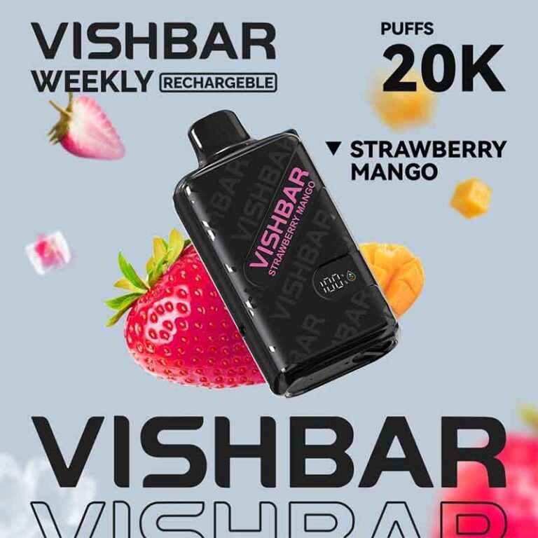 Vishbar Weekly Strawberry Mango 20000 Puffs Disposable Vape Uae Delivery