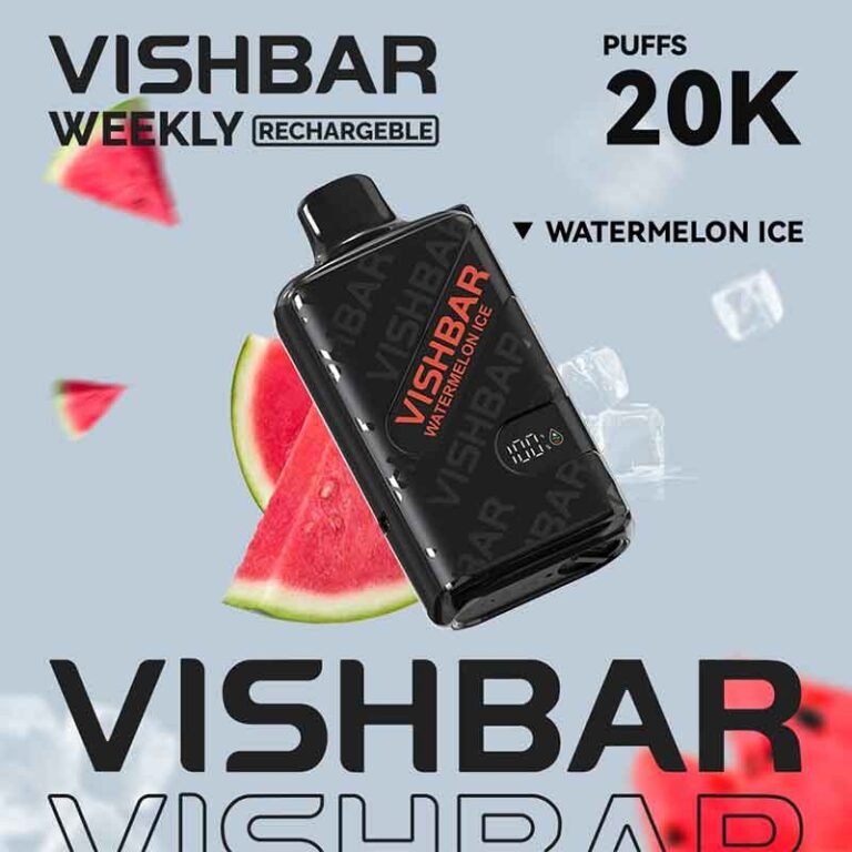 Vishbar Weekly Watermelon Ice 20000 Puffs Disposable Vape Uae Delivery