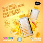 Vozol Gear Power Mango Ice 20000 Puffs Disposable Vape