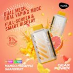 Vozol Gear Power Mango Pineapple Grapefruit 20000 Puffs Disposable Vape