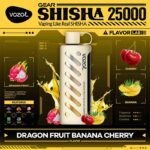 vozol Gear Shisha Dragonfruit Banana Cherry 25000 Puffs Disposable Vape Uae