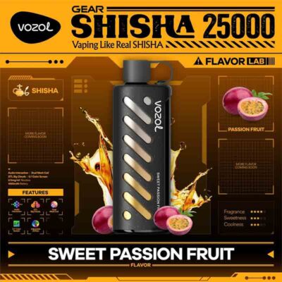 vozol Gear Shisha Sweet Passionfruit 25000 Puffs Disposable Vape Uae