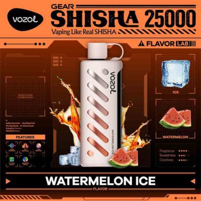vozol Gear Shisha Watermelon Ice 25000 Puffs Disposable Vape Uae