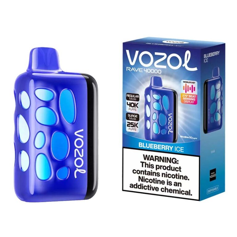 Vozol Rave 40000 Puffs Blueberry Ice Disposable Vape