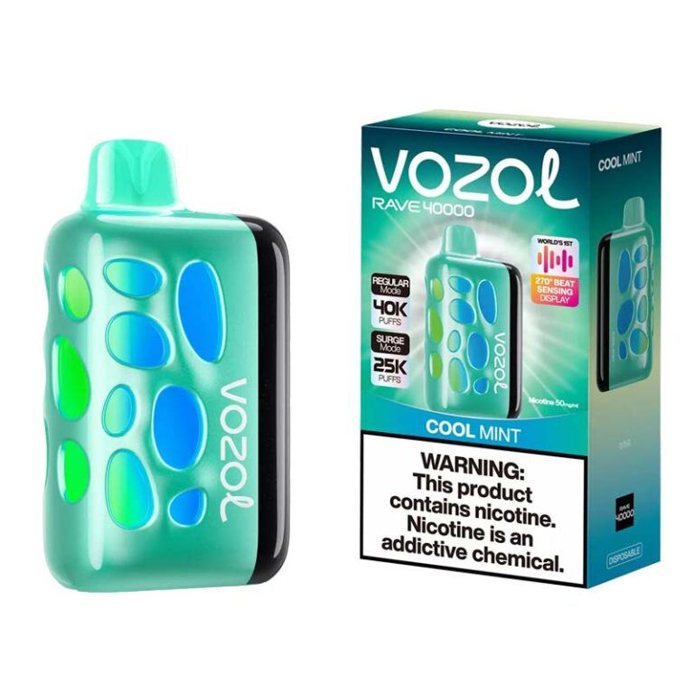Vozol Rave 40000 Puffs Cool Mint Disposable Vape