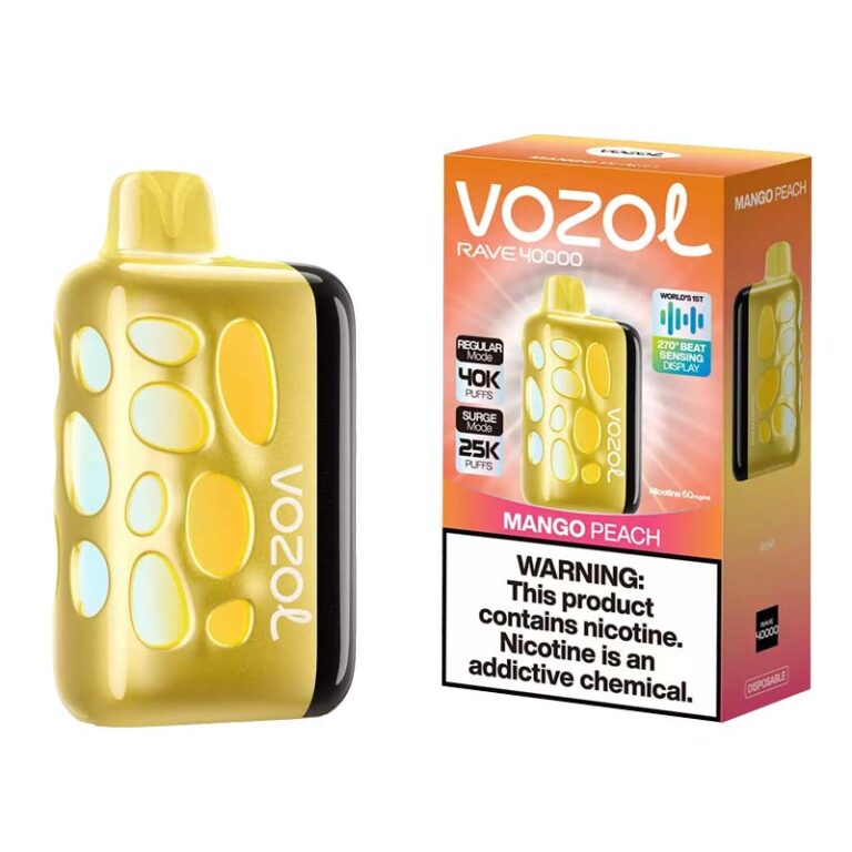 Vozol Rave 40000 Puffs Mango Peach Disposable Vape