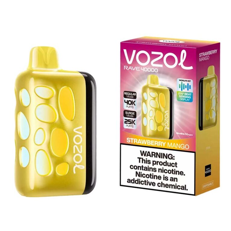 Vozol Rave 40000 Puffs Strawberry Mango Disposable Vape