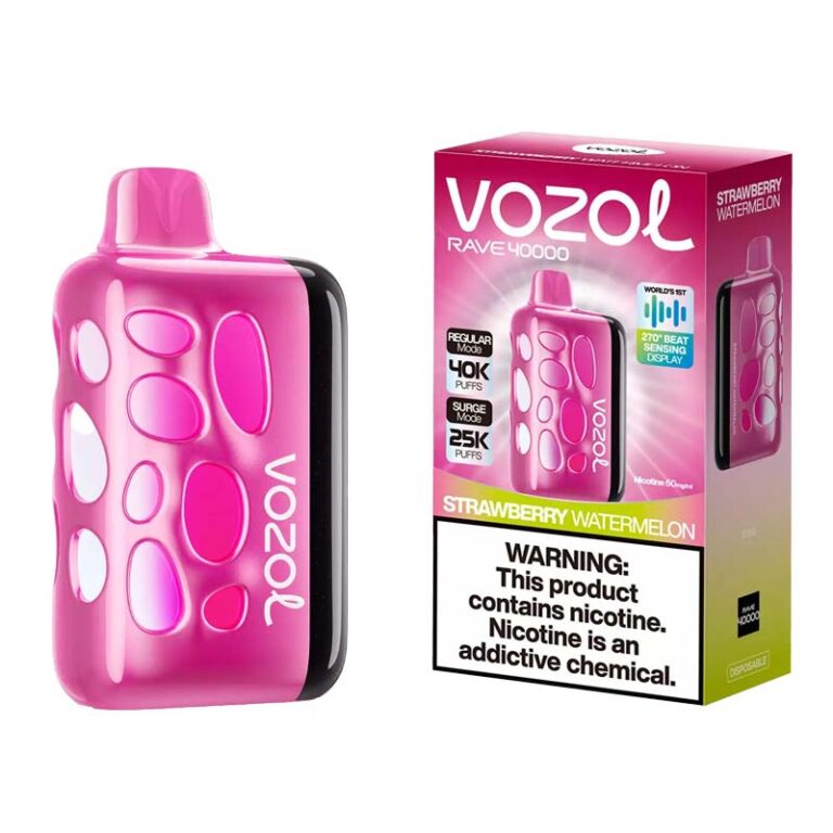 Vozol Rave 40000 Puffs Strawberry Watermelon Disposable Vape