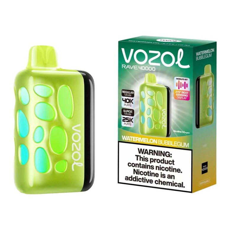 Vozol Rave 40000 Puffs Watermelon bubblegum Disposable Vape