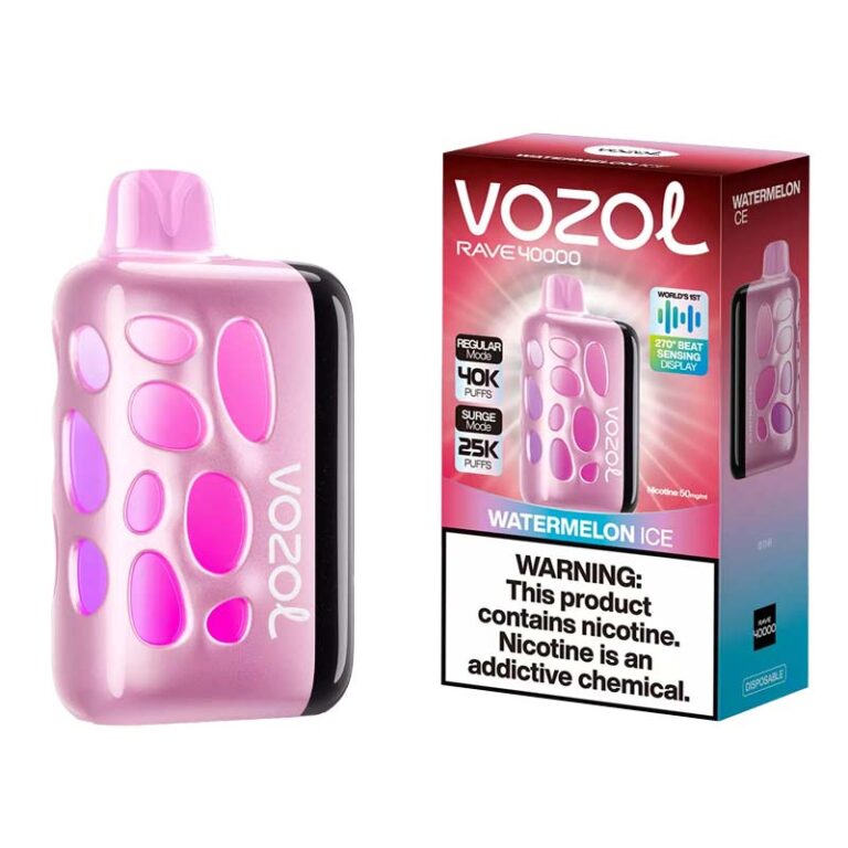 Vozol Rave 40000 Puffs Watermelon Ice Disposable Vape
