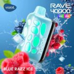 Vozol Rave Bule Razz Ice 40000 Puffs Disposable Vape