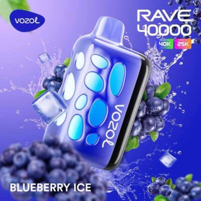 Vozol Rave Buleberry Ice 40000 Puffs Disposable Vape