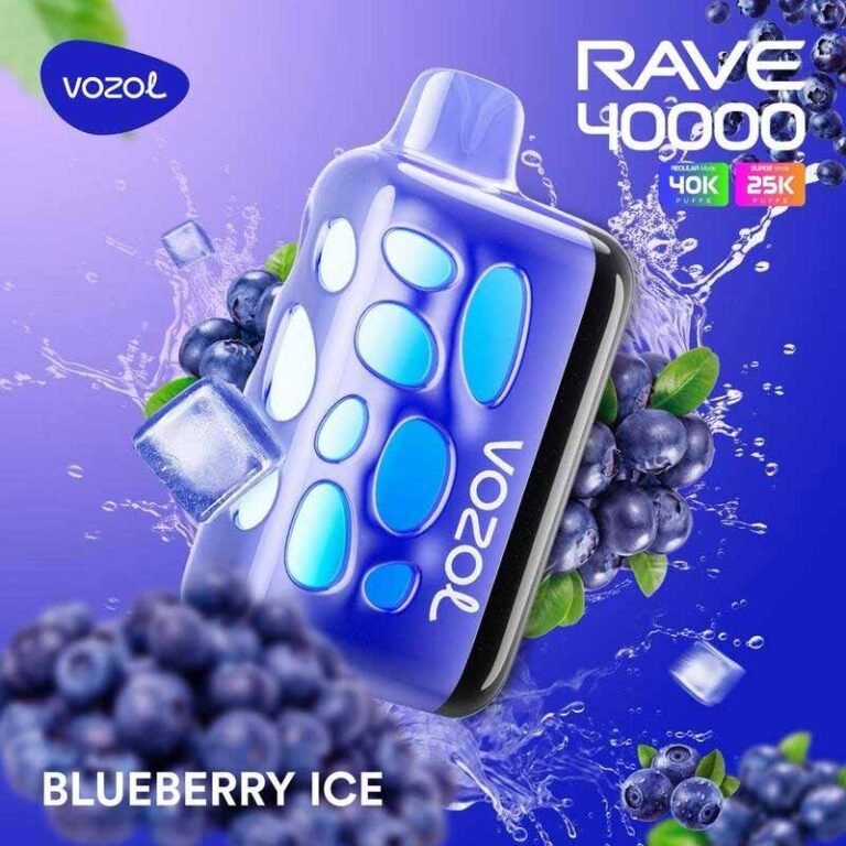 Vozol Rave Buleberry Ice 40000 Puffs Disposable Vape