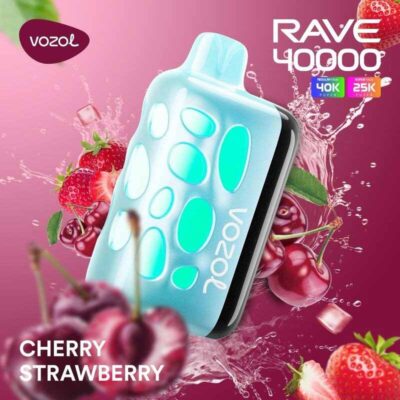 Vozol Rave Cherry Strawberry 40000 Puffs Disposable Vape
