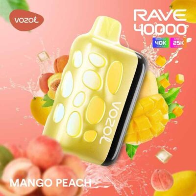 Vozol Rave Mango Peach 40000 Puffs Disposable Vape