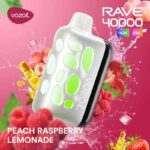 Vozol Rave Peach Raspberry Lemonade 40000 Puffs Disposable Vape