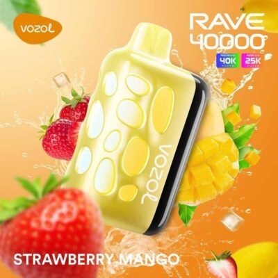 Vozol Rave Strawberry Mango 40000 Puffs Disposable Vape